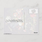 Blume Vase von De Heem Jan Davidsz Postkarte (Rückseite)