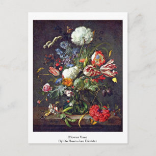 Blume Vase von De Heem Jan Davidsz Postkarte