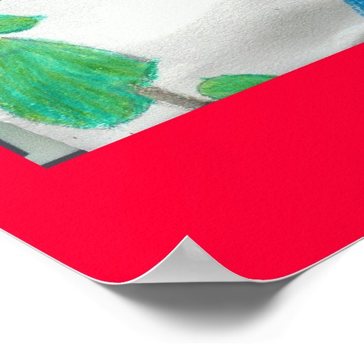 Blume Vase von Lauren Poster (Ecke)