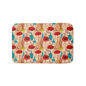 Blume, Vasen und Flaschenmuster Badematte (Vorderseite)