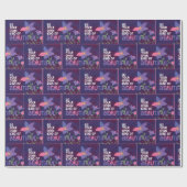 Blume Vector Zitat Geschenkpapier (Flach)