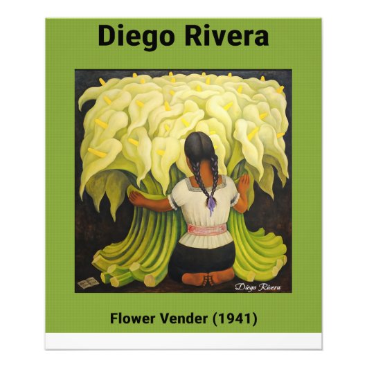 Blume Vender (1941) von Diego Rivera Fotodruck (Vorne)