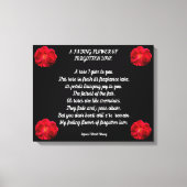 BLUME VERGESSEN LIEBE CANVAS DRUCKEN LEINWANDDRUCK (Vorderseite)