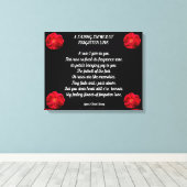 BLUME VERGESSEN LIEBE CANVAS DRUCKEN LEINWANDDRUCK (Insitu (Holzboden))