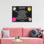 BLUME VERGESSEN LIEBE LEINWANDDRUCK (Insitu (Wohnzimmer))