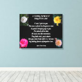 BLUME VERGESSEN LIEBE LEINWANDDRUCK (Insitu (Holzboden))