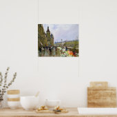 Blume-Verkäufer an der Seine Poster (Küche)