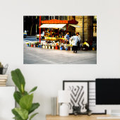 Blume Verkäufer, Santiago, Chile Poster (Heimbüro)