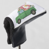 Blume-Veröffentlichen Golf Headcover (3/4 Vorderseite)