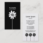 Blume VI für langes Stechen - Wechselseile Visitenkarte (Vorne/Hinten)