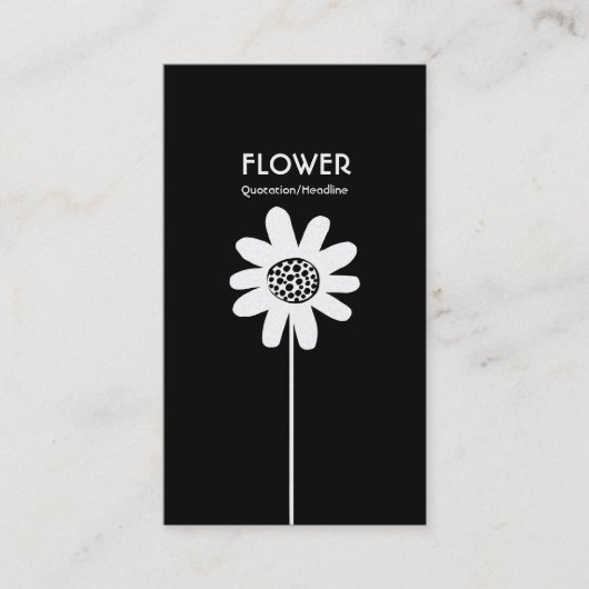 Blume VI für langes Stechen - Wechselseile Visitenkarte (Vorderseite)