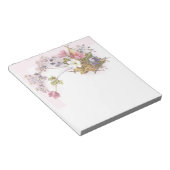 Blume & Viktorianische Handelskarte Notizblock (angewinkelt)