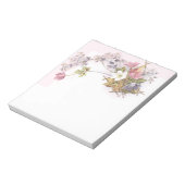 Blume & Viktorianische Handelskarte Notizblock (Rotiert)