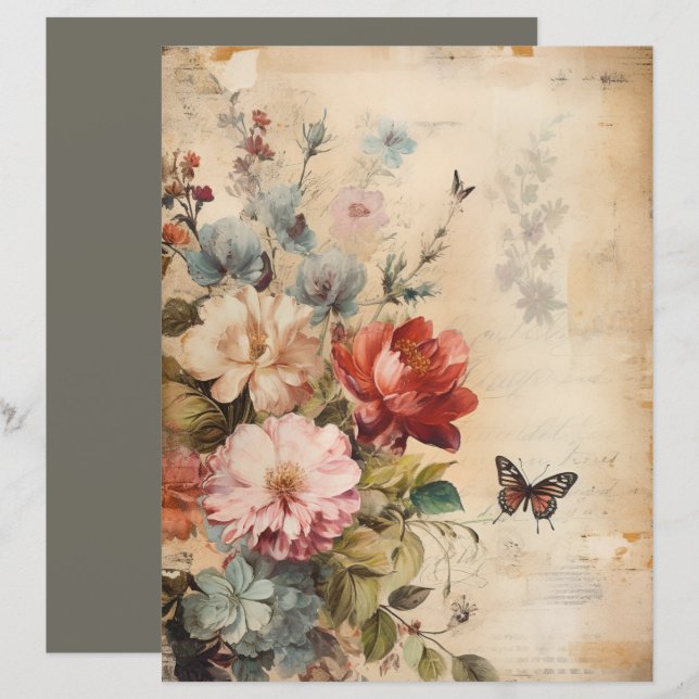 Blume Vintag Collage 2b (Vorne/Hinten)