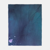 Blume Vintag Fleecedecke (Vorderseite)