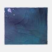 Blume Vintag Fleecedecke (Vorderseite (Horizontal))