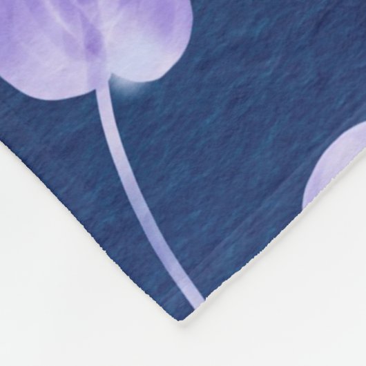 Blume Vintag Fleecedecke (Ecke)