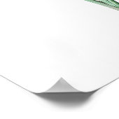 Blume Vintag Garden | Dunkle Lila Iris Poster (Ecke)