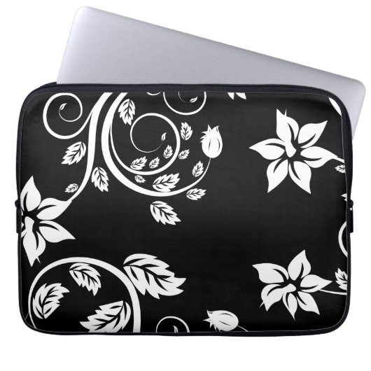 Blume Vintag Girly Niedlich Laptopschutzhülle (Vorderseite)