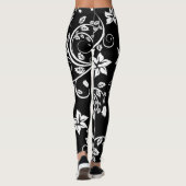 Blume Vintag Girly Niedlich Leggings (Rückseite)