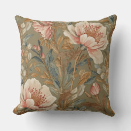 Blume, Vintag, glamouröse Gartenblüten Kissen