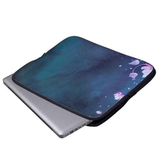 Blume Vintag Laptopschutzhülle (Vorne Knopf)