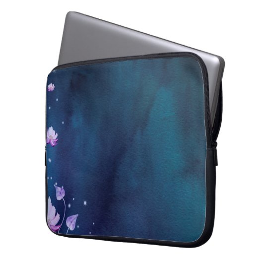 Blume Vintag Laptopschutzhülle (Vorderseite Links)