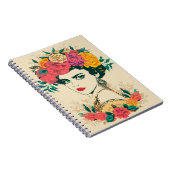 Blume Vintag Notizblock (Rechte Seite)