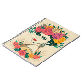 Blume Vintag Notizblock (Linke Seite)