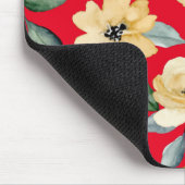 Blume Vintag Wasserfarbe Niedlich Mousepad (Ecke)