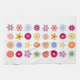 Blume, Vintage Blume, Blumengarten Geschirrtuch