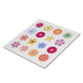 Blume, Vintage Blume Fliese (Seite)