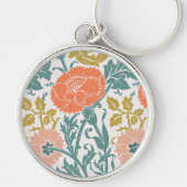 Blume, Vintage Kunst Schlüsselanhänger (Vorne)
