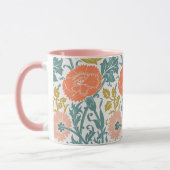 Blume, Vintage Kunst Tasse (Links)