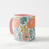 Blume, Vintage Kunst Tasse (Vorderseite Links)