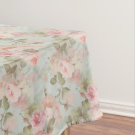 Blume, Vintage Rose, rosa Rosen Tischdecke