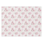 Blume, Vintage Rose, rosa Rosen Tischdecke (Vorderseite (Horizontal))
