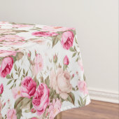 Blume, Vintage Rose, rosa Rosen Tischdecke (Beispiel)