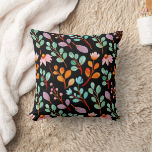 Blume Vintage Wasserfarbe Trendy Kissen