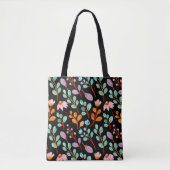 Blume Vintage Wasserfarbe Trendy Tasche (Vorderseite)