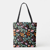 Blume Vintage Wasserfarbe Trendy Tasche (Rückseite)