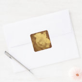 Blume Vintager Rose Quadratischer Aufkleber (Umschlag)