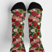 Blume Vintager Rose Socken (Oben)
