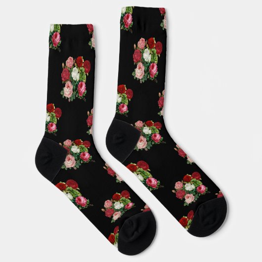 Blume Vintager Rose Socken (Rechts)