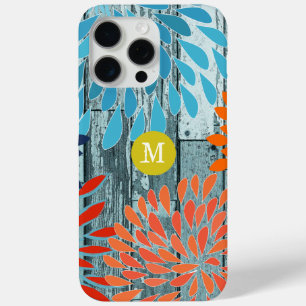 Blume Vintager Sternexplosionen Personalisiert iPhone 15 Pro Max Hülle