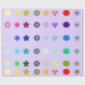 Blume Violet Wrapping Paper Geschenkpapier (Flach)