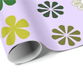 Blume Violet Wrapping Paper Geschenkpapier (Rolleneckpunkt)