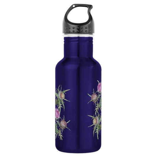 Blume violett edelstahlflasche (Vorderseite)
