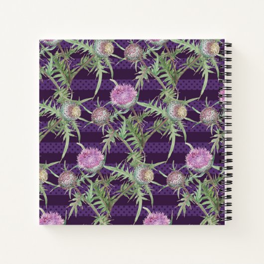 Blume violett notizblock (Rückseite)