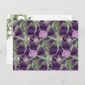 Blume violett postkarte (Vorne/Hinten)